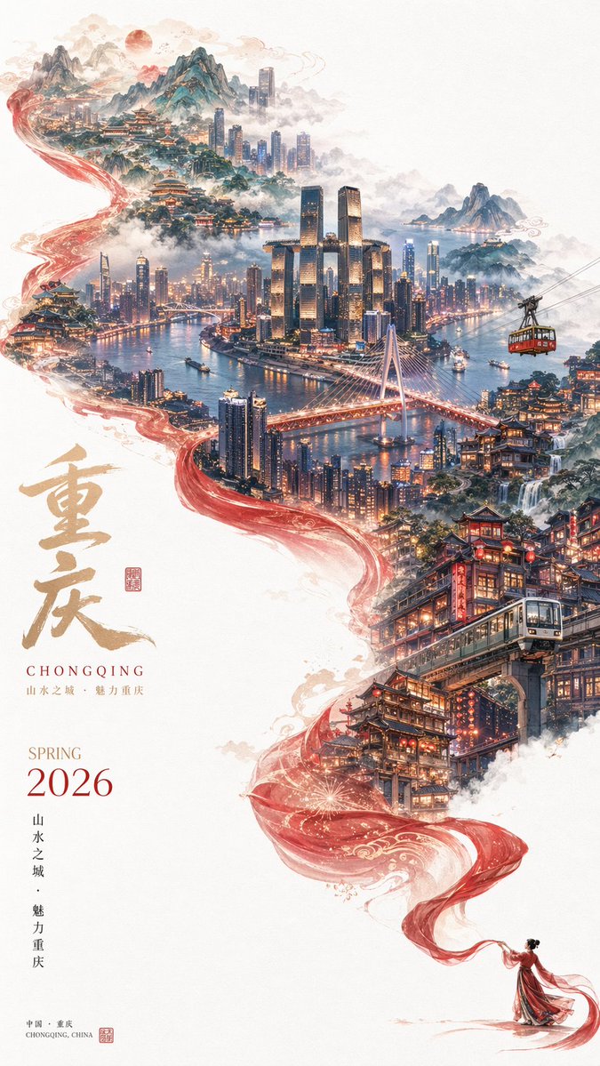 超现实都市旅行海报 2