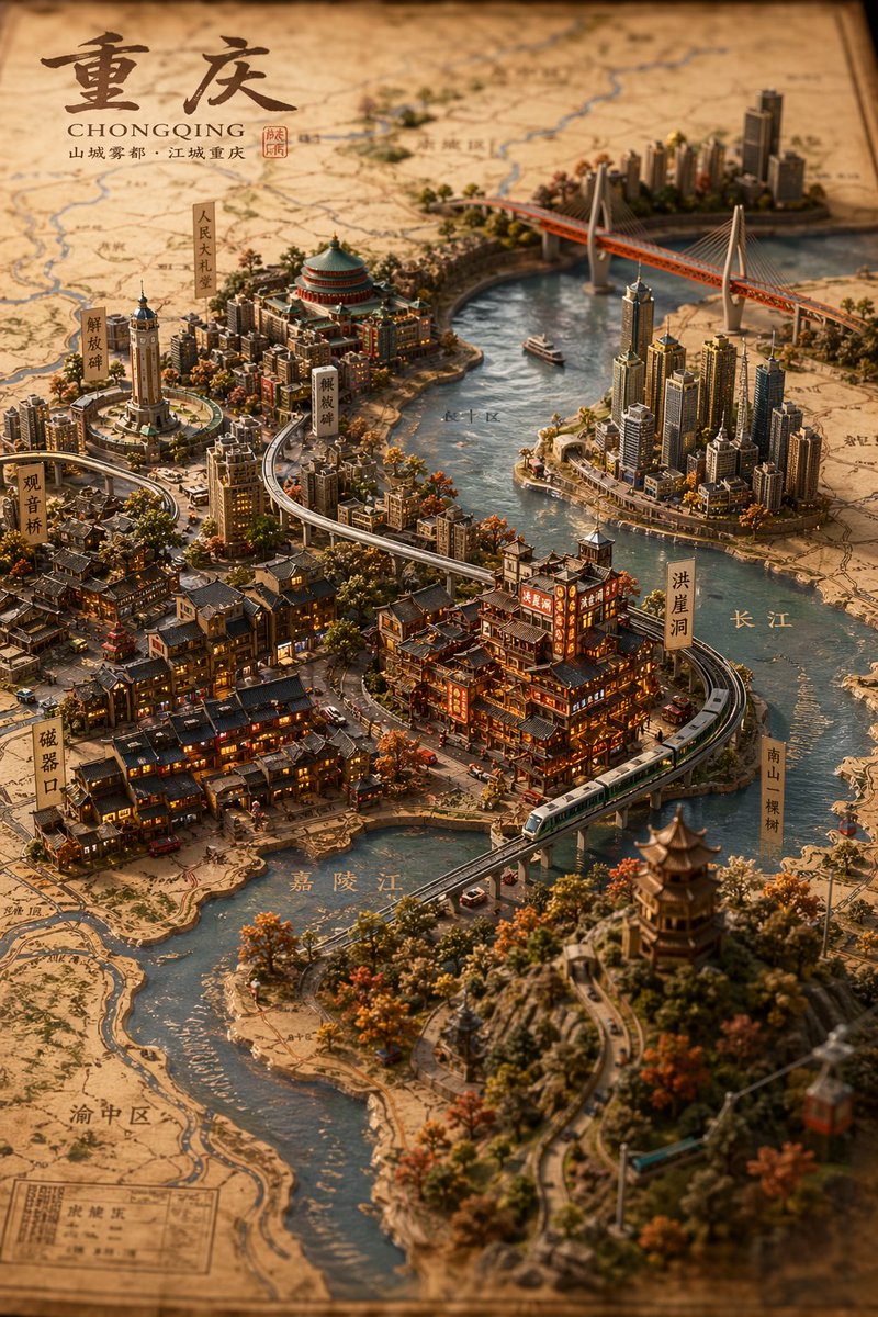 微缩3D城市立体地图 2