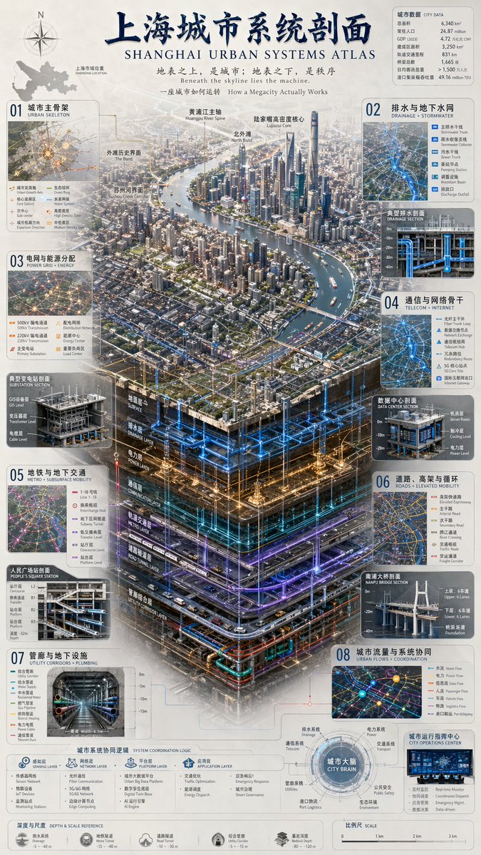 3D城市系统图表信息图