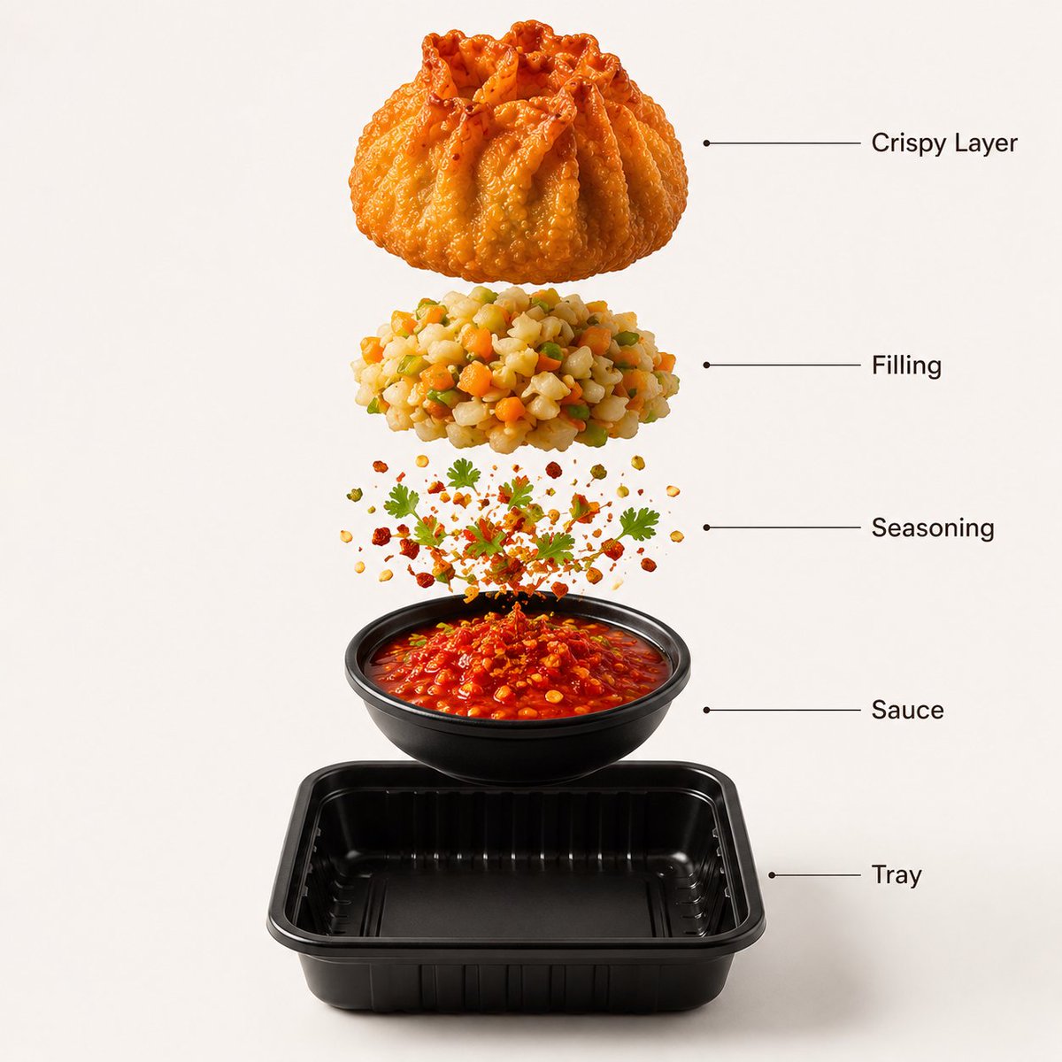 信息图 / 教育视觉 - 美食街头