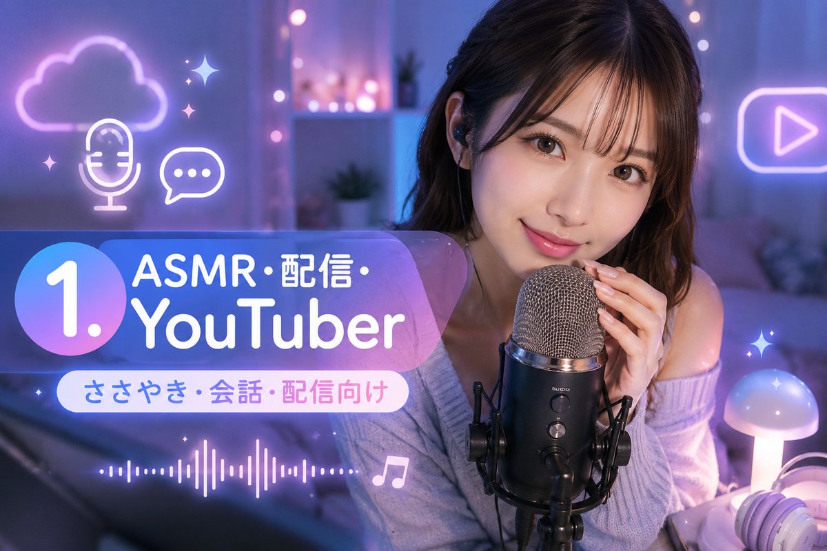 YouTube 缩略图 - ASMR YouTuber