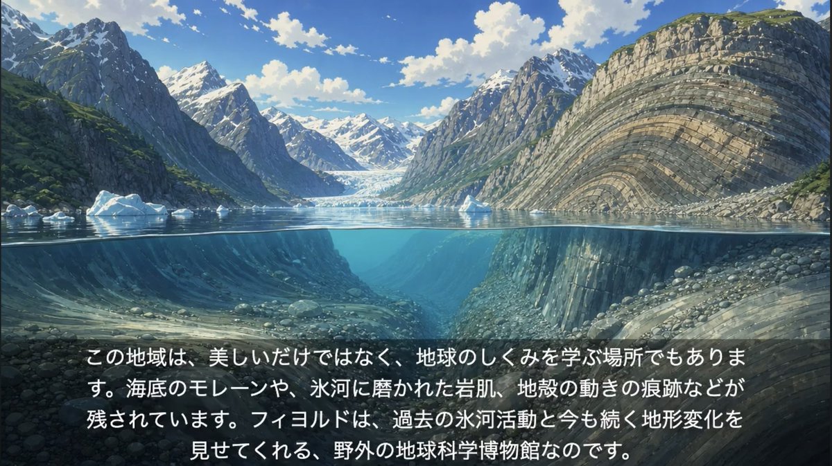 信息图 / 教育视觉 - 动漫冰川峡湾
