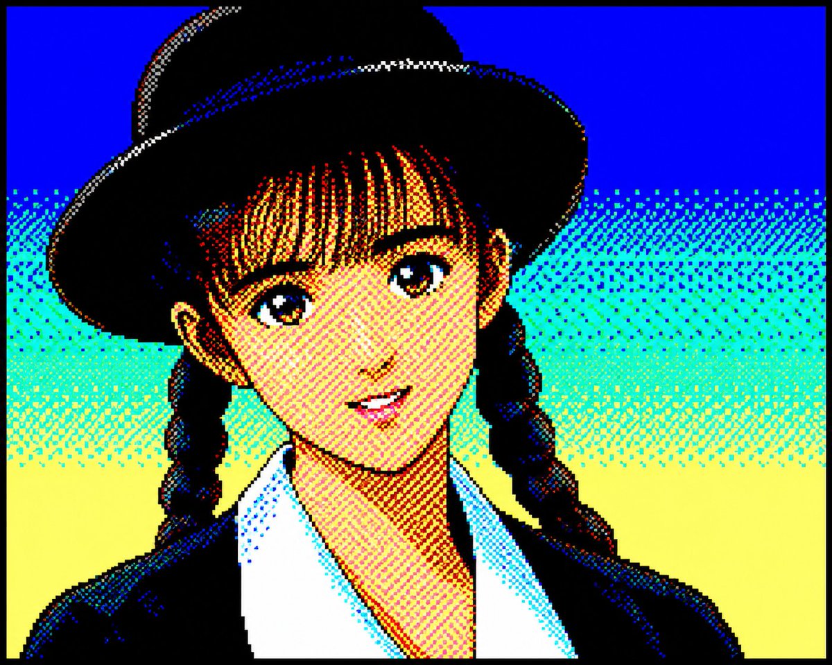 头像 / 头像 - 复古 PC-88 8位动漫人像