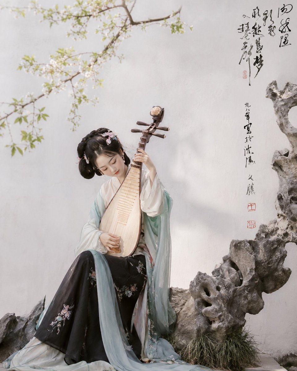 社交媒体帖子 - 古画到艺术摄影