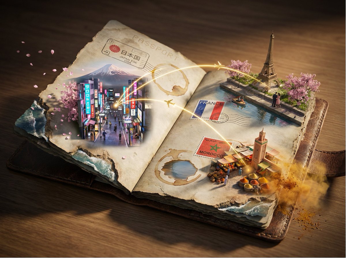 护照之旅 3D 地图集